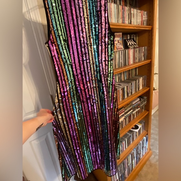 Halogen Multicolor Sequin Dress - Picture 1 of 3